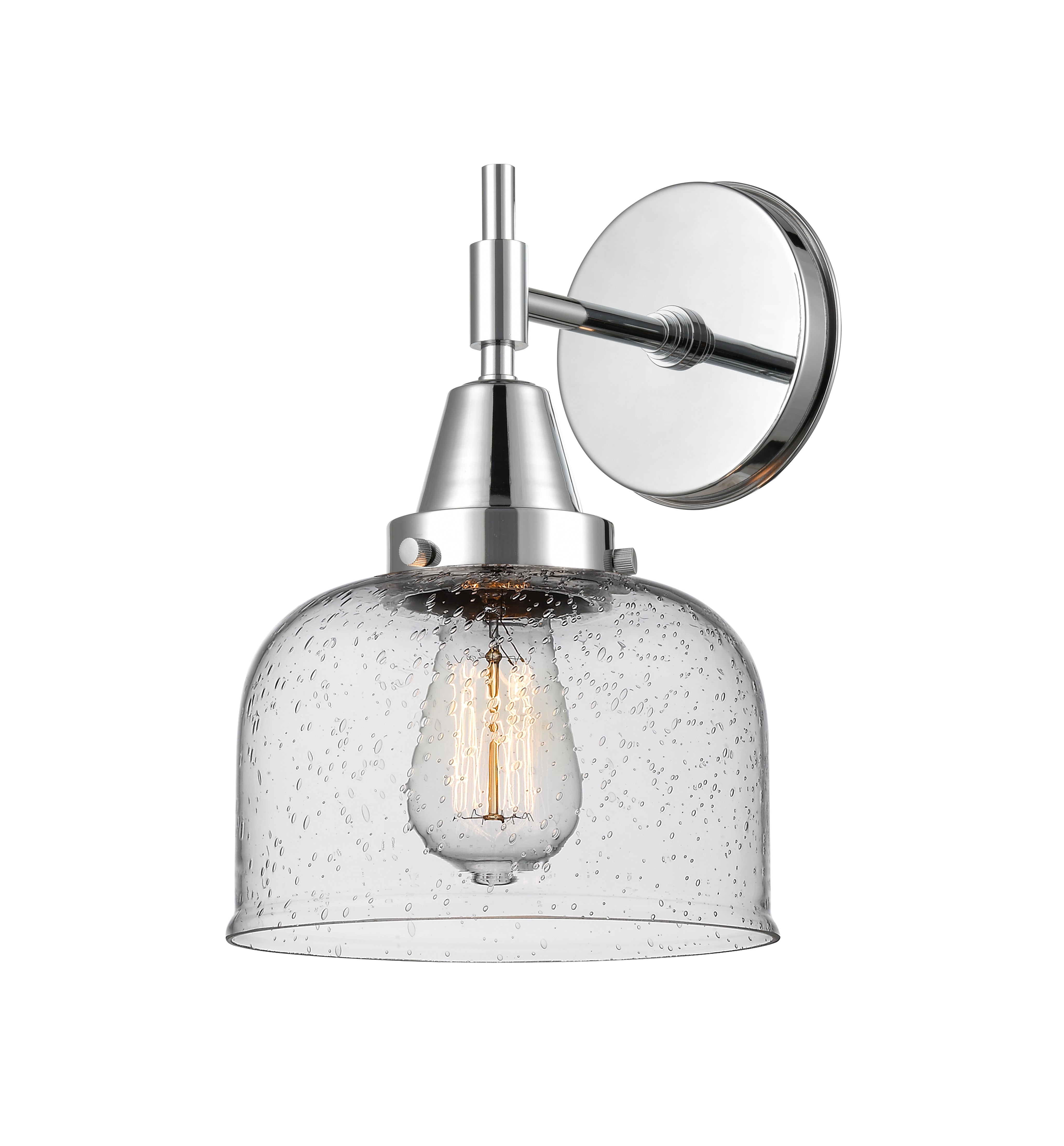 Caden Sconce Glass Steel 11 Inch