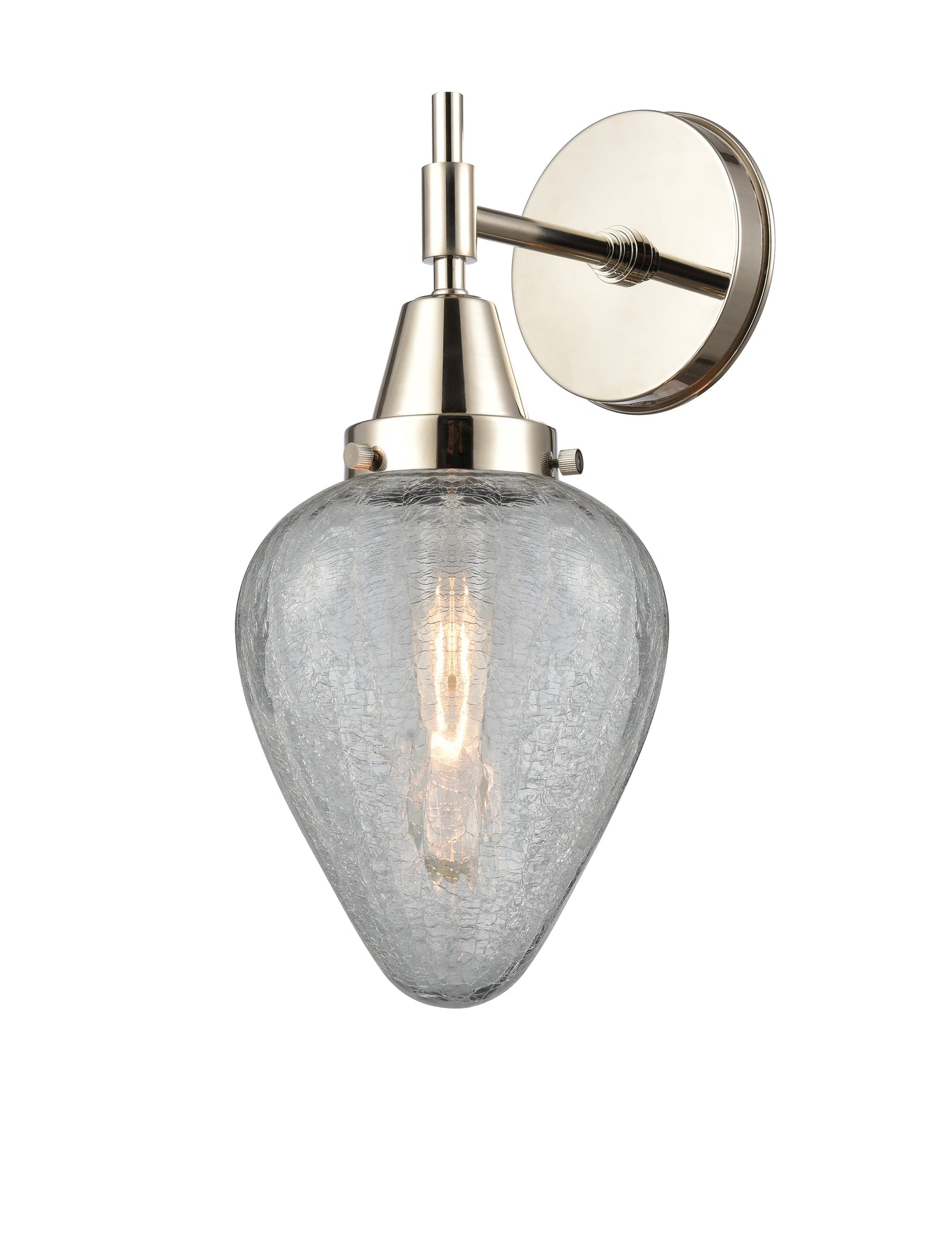 Caden Sconce Glass Steel Dimmable 12 Inch