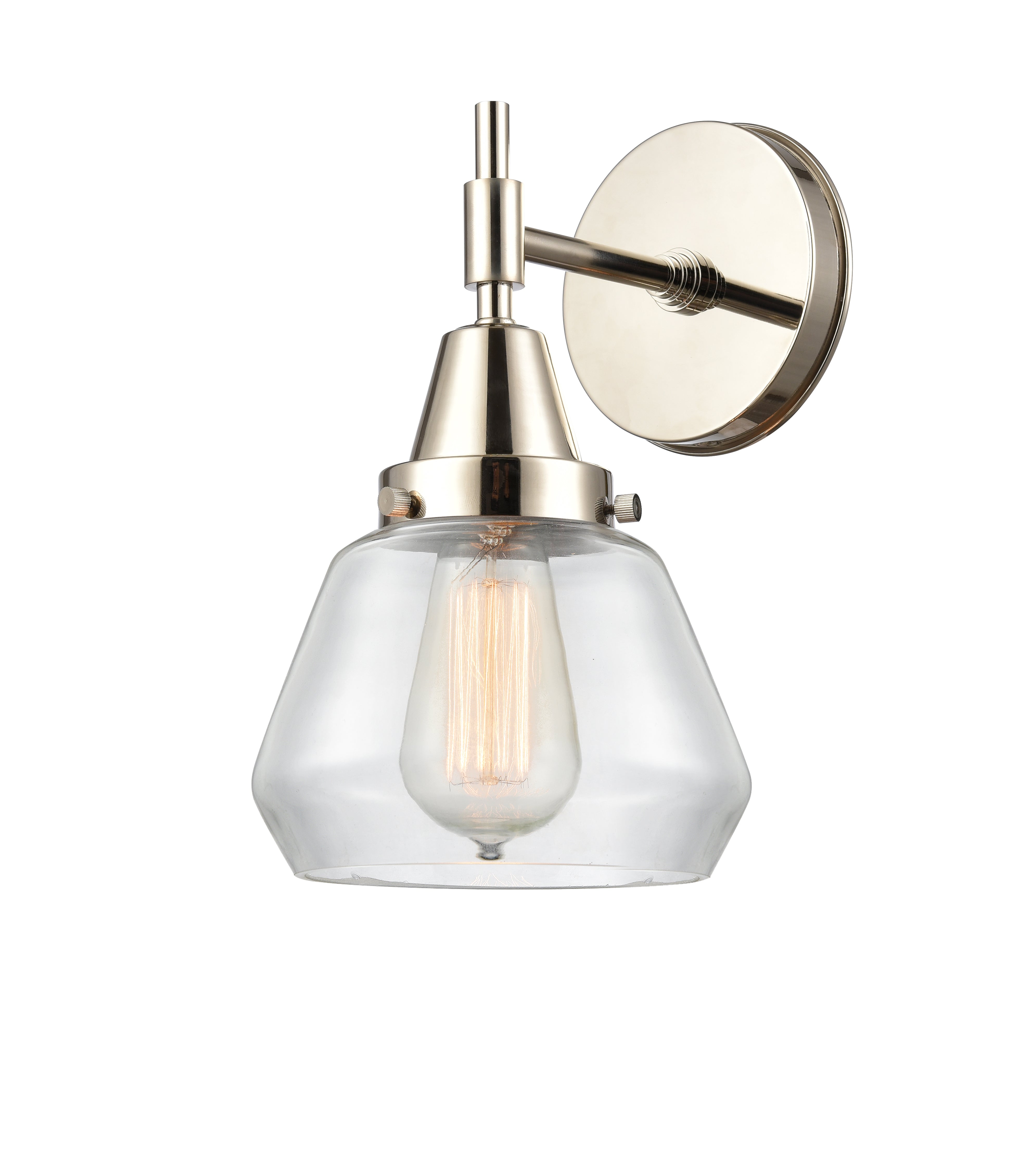 Caden Sconce Glass Steel 14 Inch