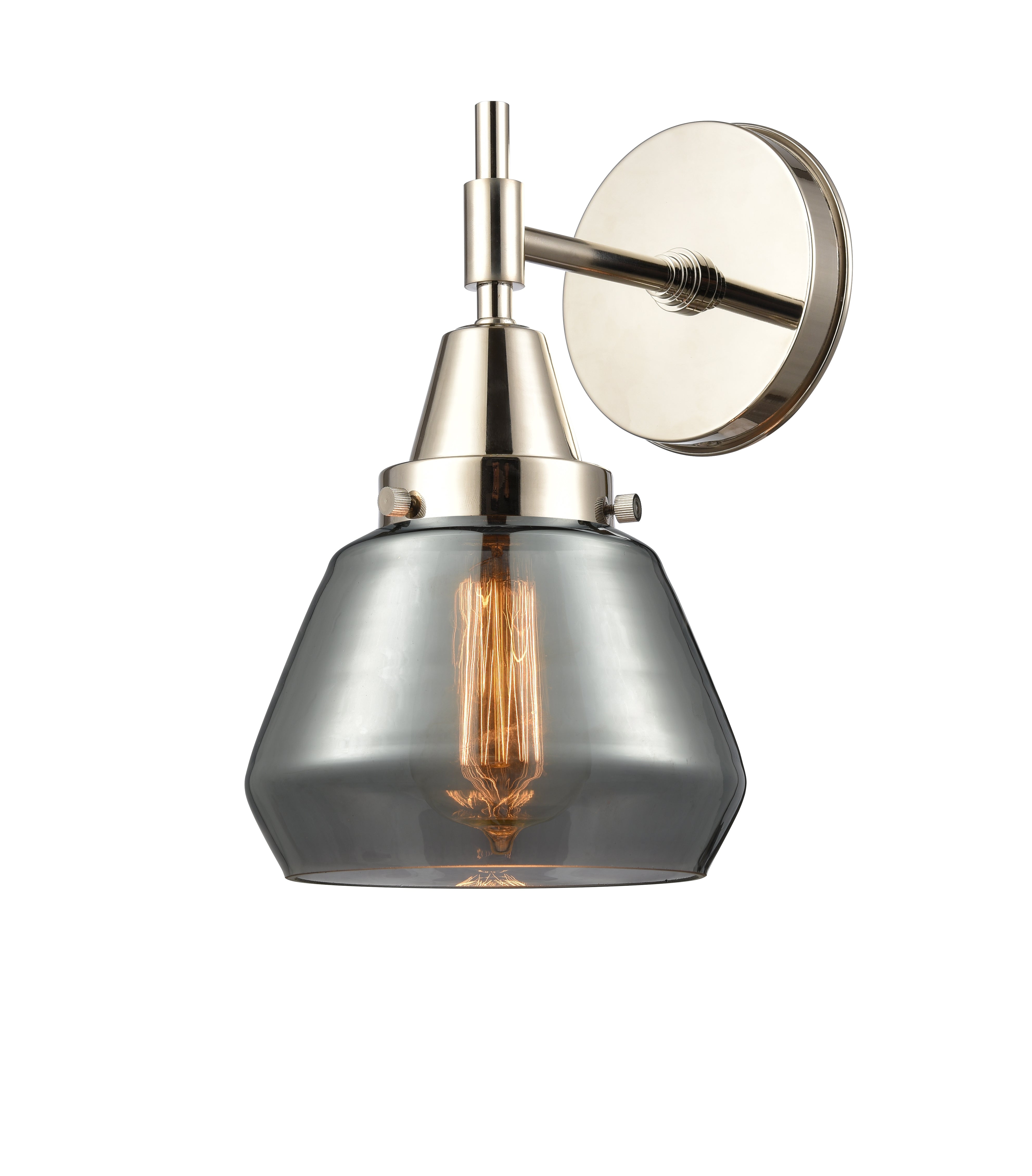 Caden Sconce Glass Steel 14 Inch
