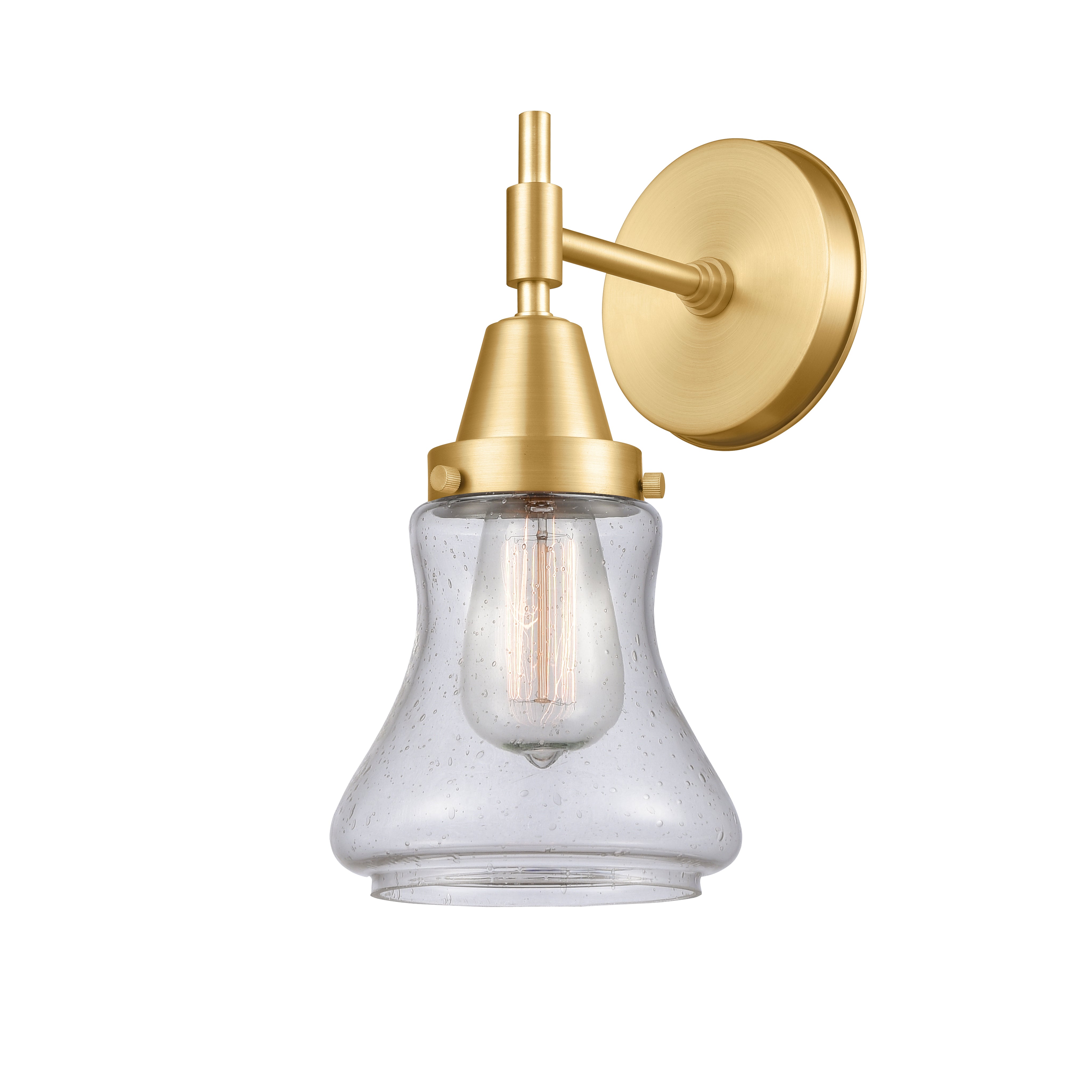 Caden Sconce Glass Steel Industrial