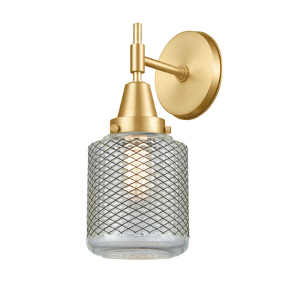 Caden Sconce Glass Steel 11.5 Inch