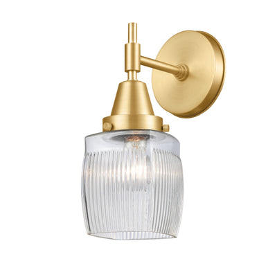 Caden Sconce Glass Steel 6 Inch Width