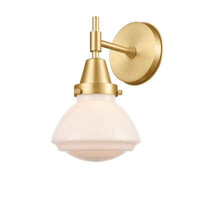 Caden Sconce Glass Steel Industrial Style