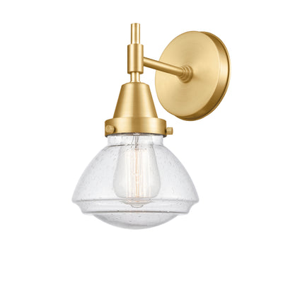 Caden Sconce Glass Steel Industrial Style
