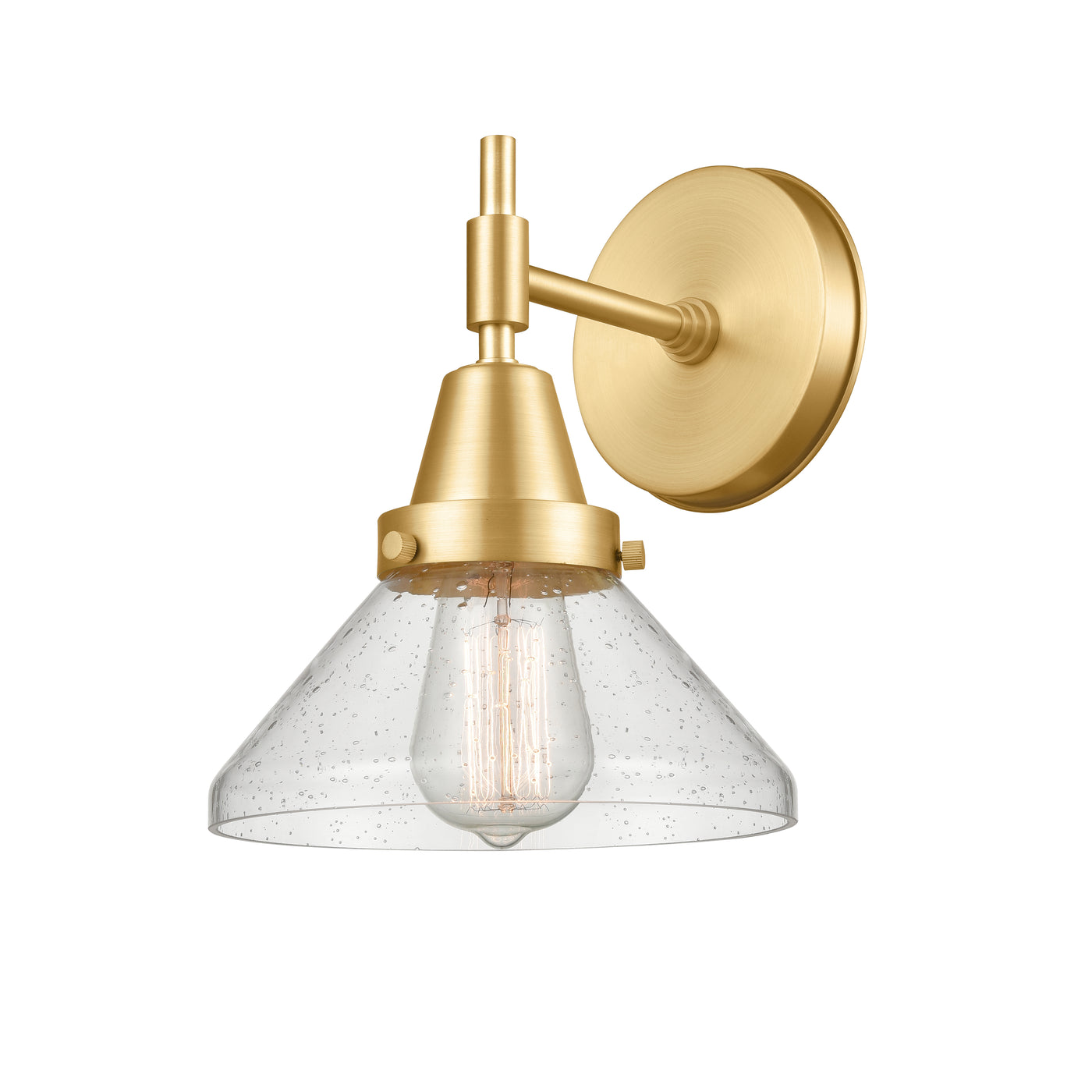 Caden Sconce Glass Steel 11.25 Inch