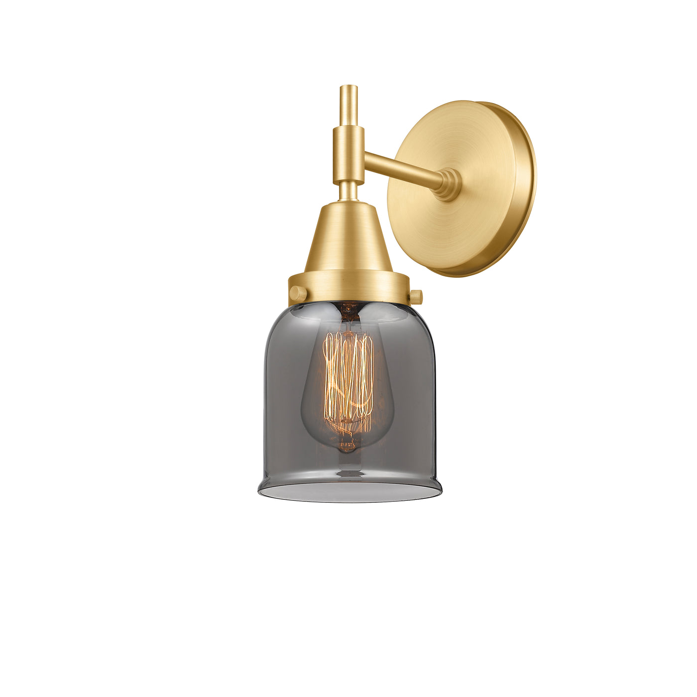 Caden Sconce Glass Steel Dimmable 8 Inch