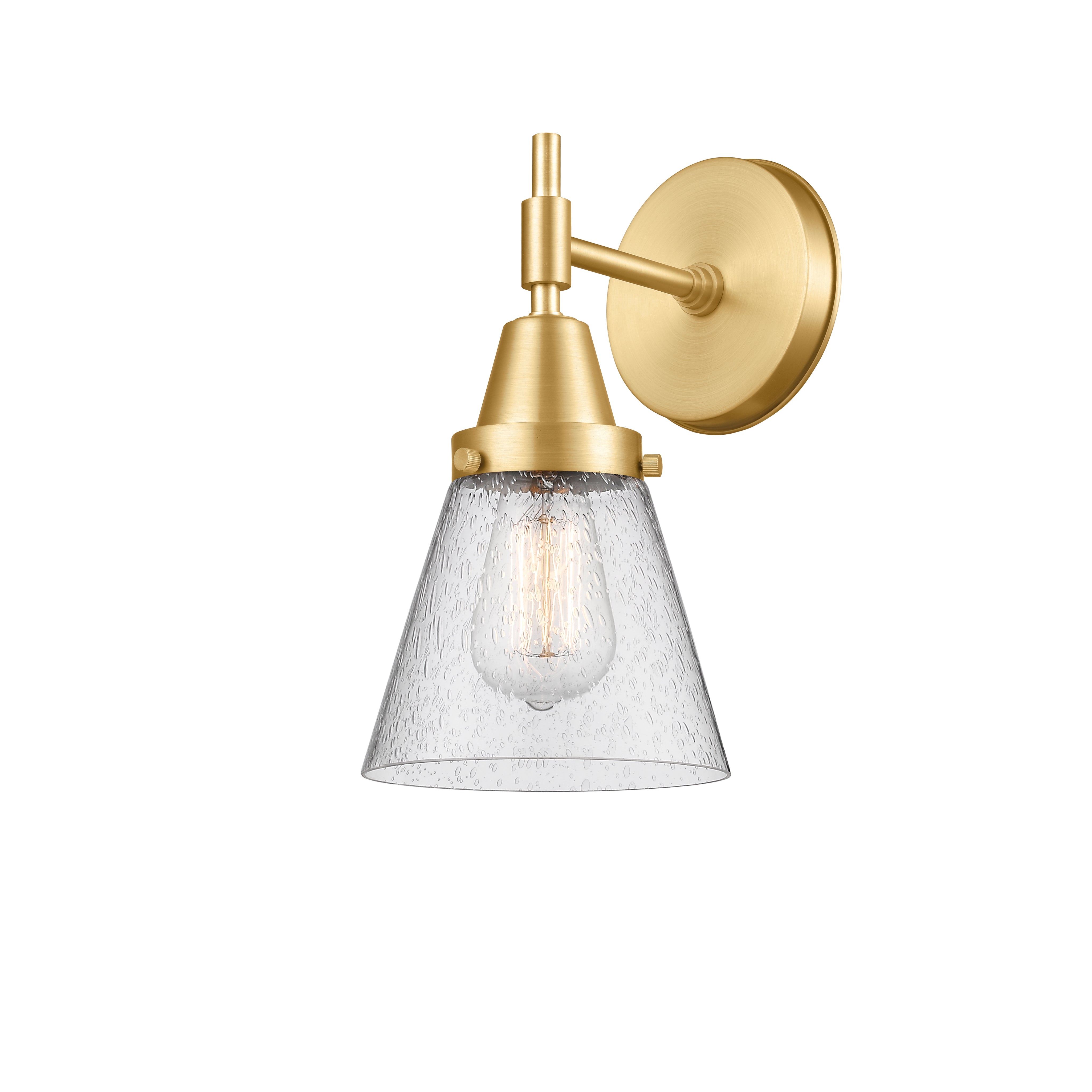 Caden Sconce Glass Steel Dimmable 11 Inch