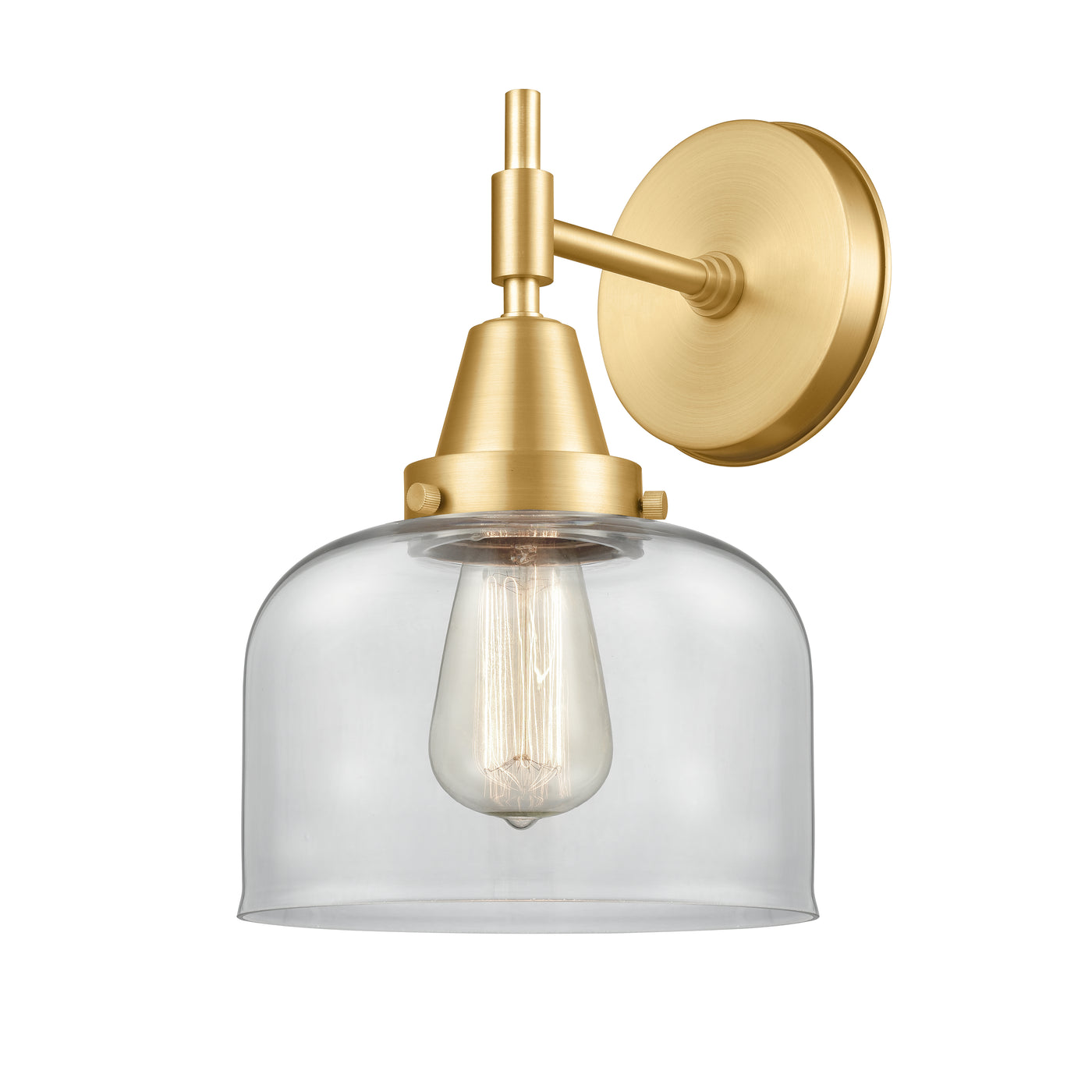 Caden Sconce Glass Steel 11 Inch
