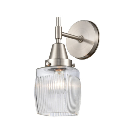 Caden Sconce Glass Steel 6 Inch Width