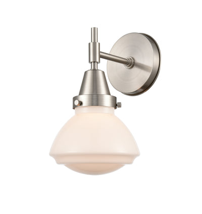 Caden Sconce Glass Steel Industrial Style