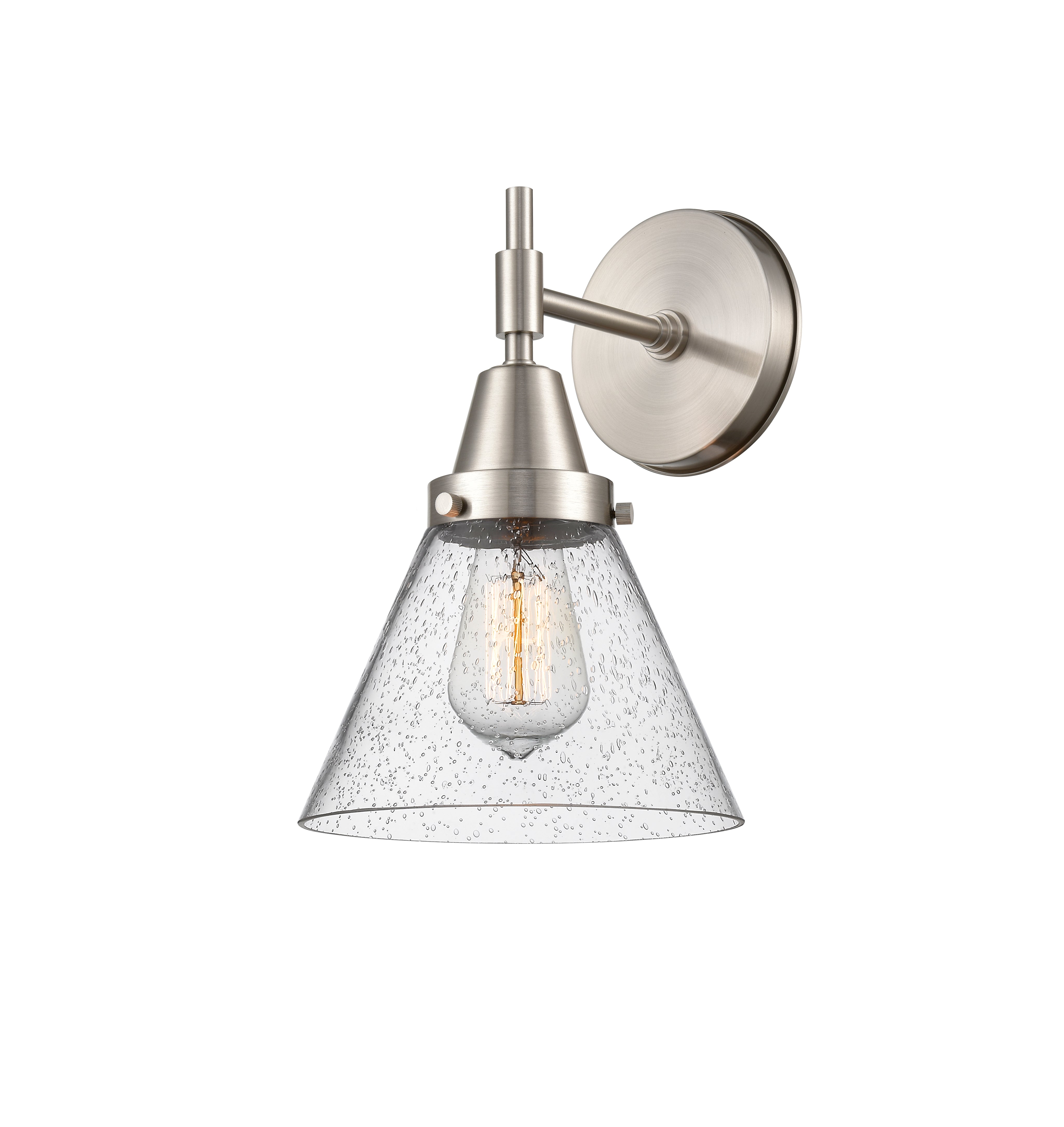 Caden Sconce Glass Steel Dimmable
