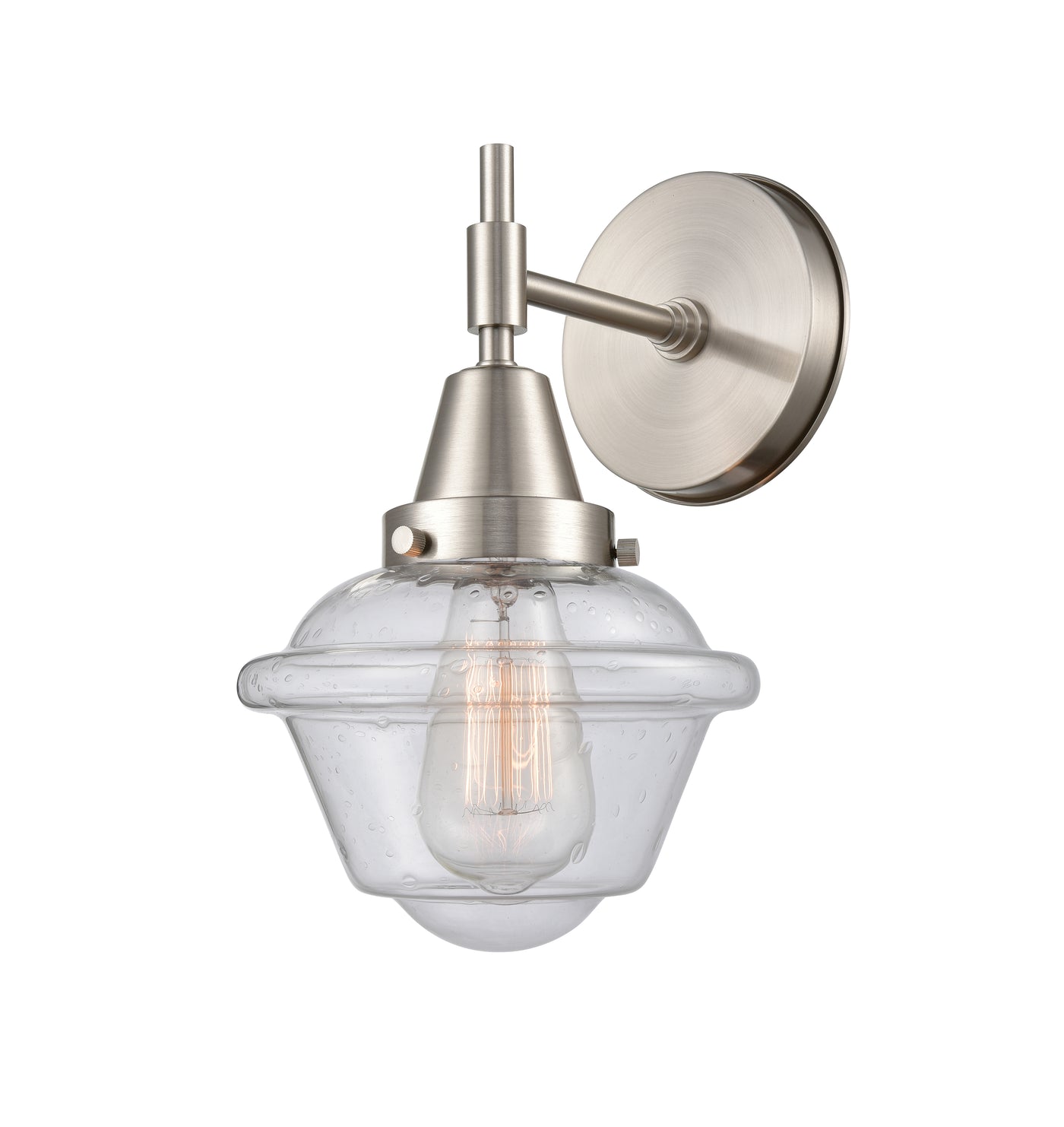 Caden Sconce Glass Steel 11 Inch