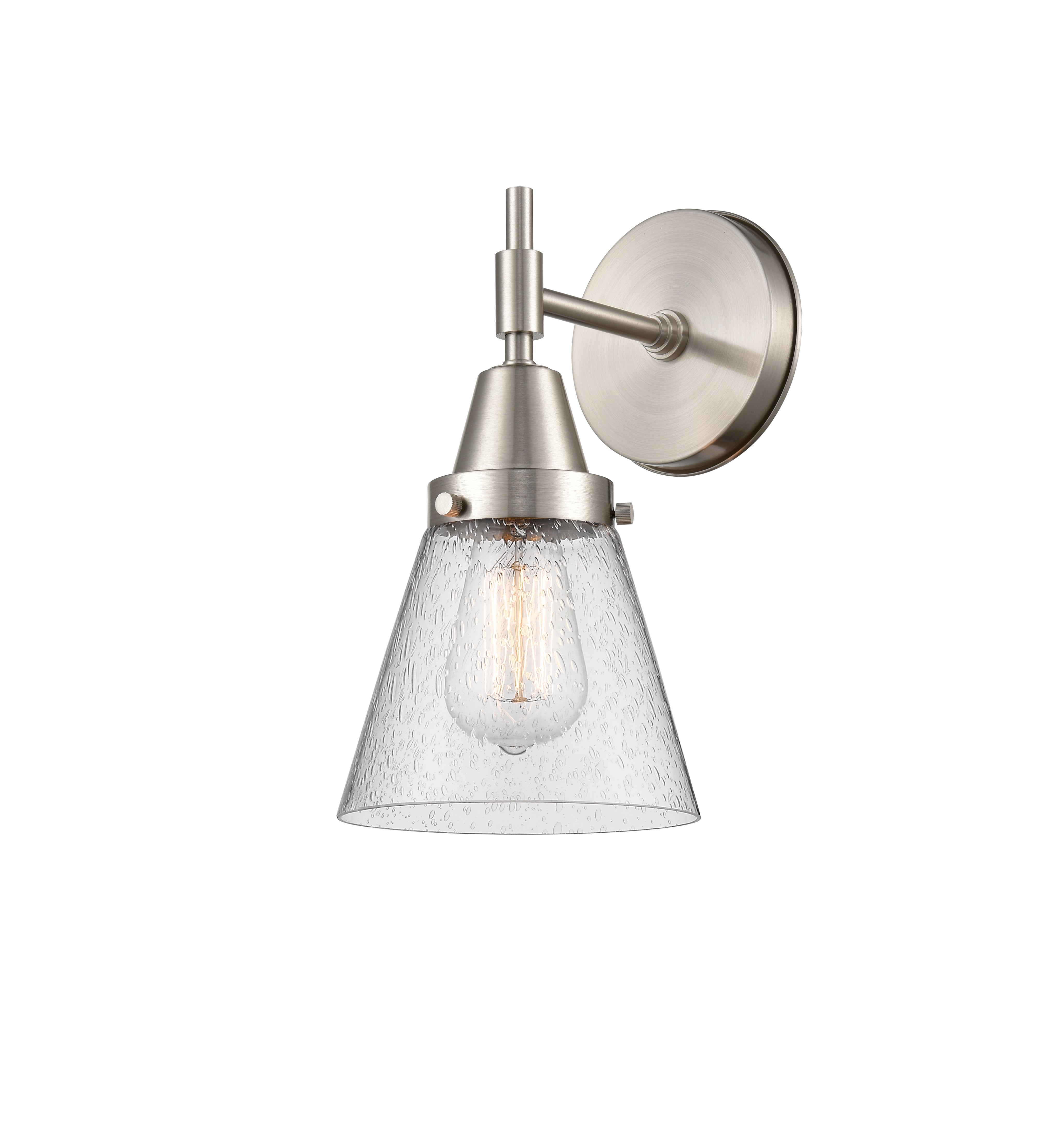 Caden Sconce Glass Steel Dimmable 11 Inch