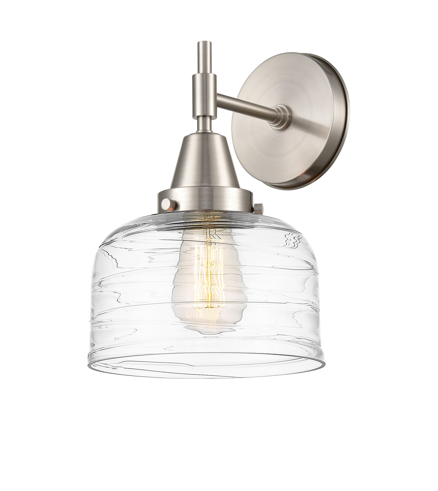 Caden Sconce Glass Steel Dimmable