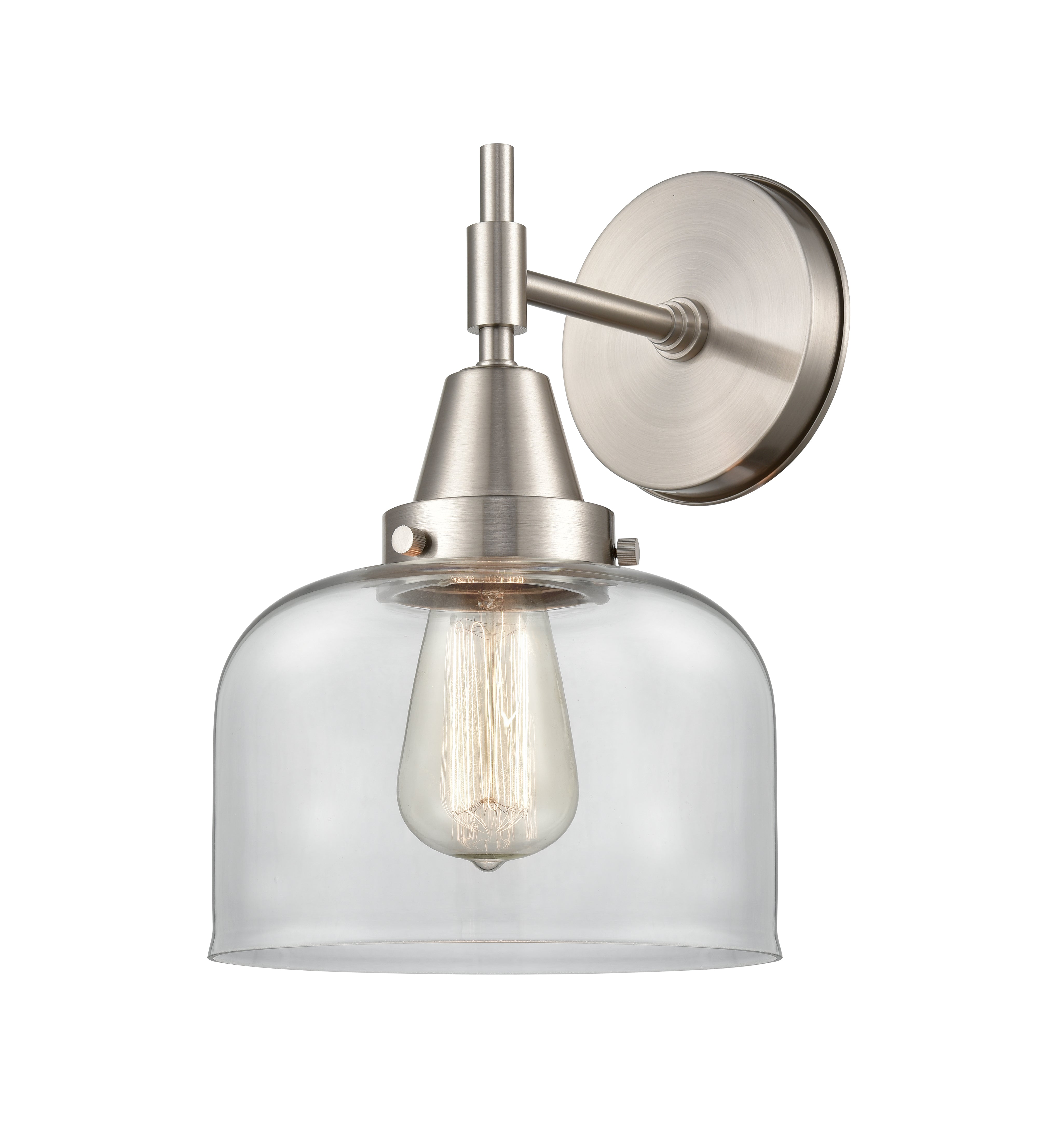Caden Sconce Glass Steel 11 Inch