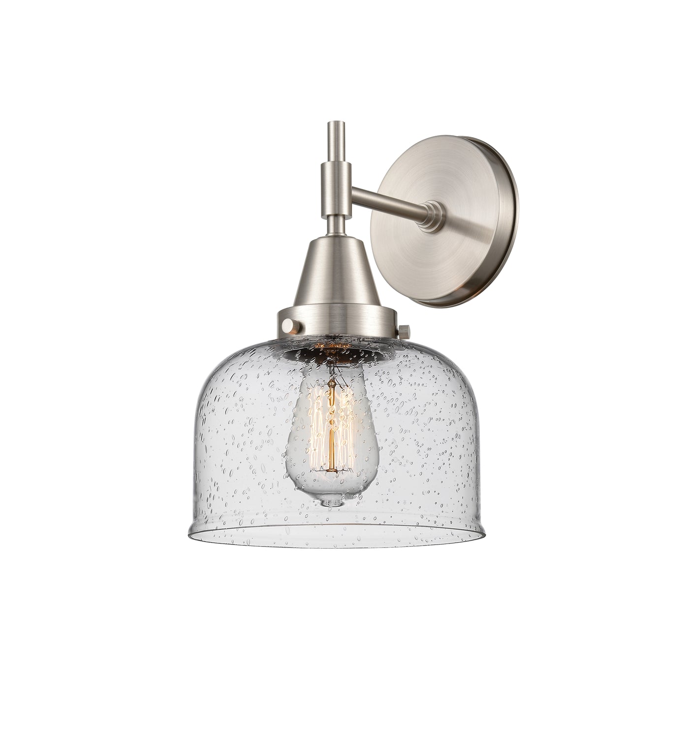 Caden Sconce Glass Steel 11 Inch