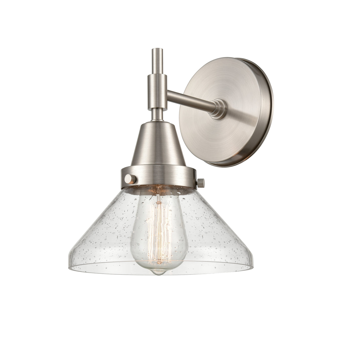 Caden Sconce Glass Steel Dimmable 11 Inch