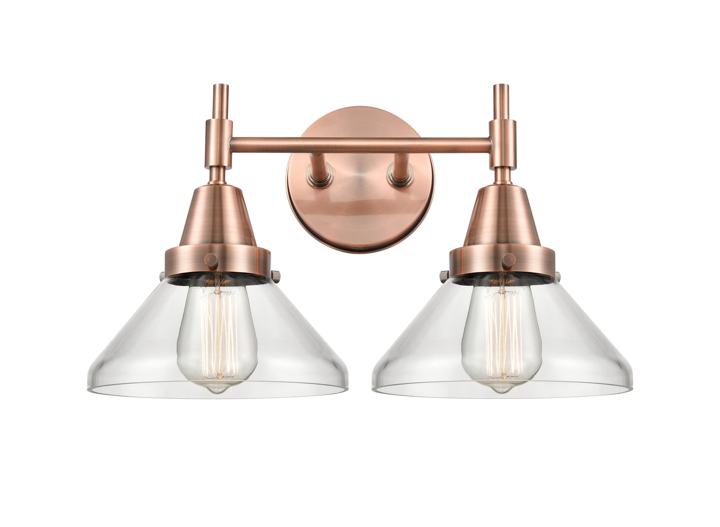 Caden Bath Vanity Light Steel Glass