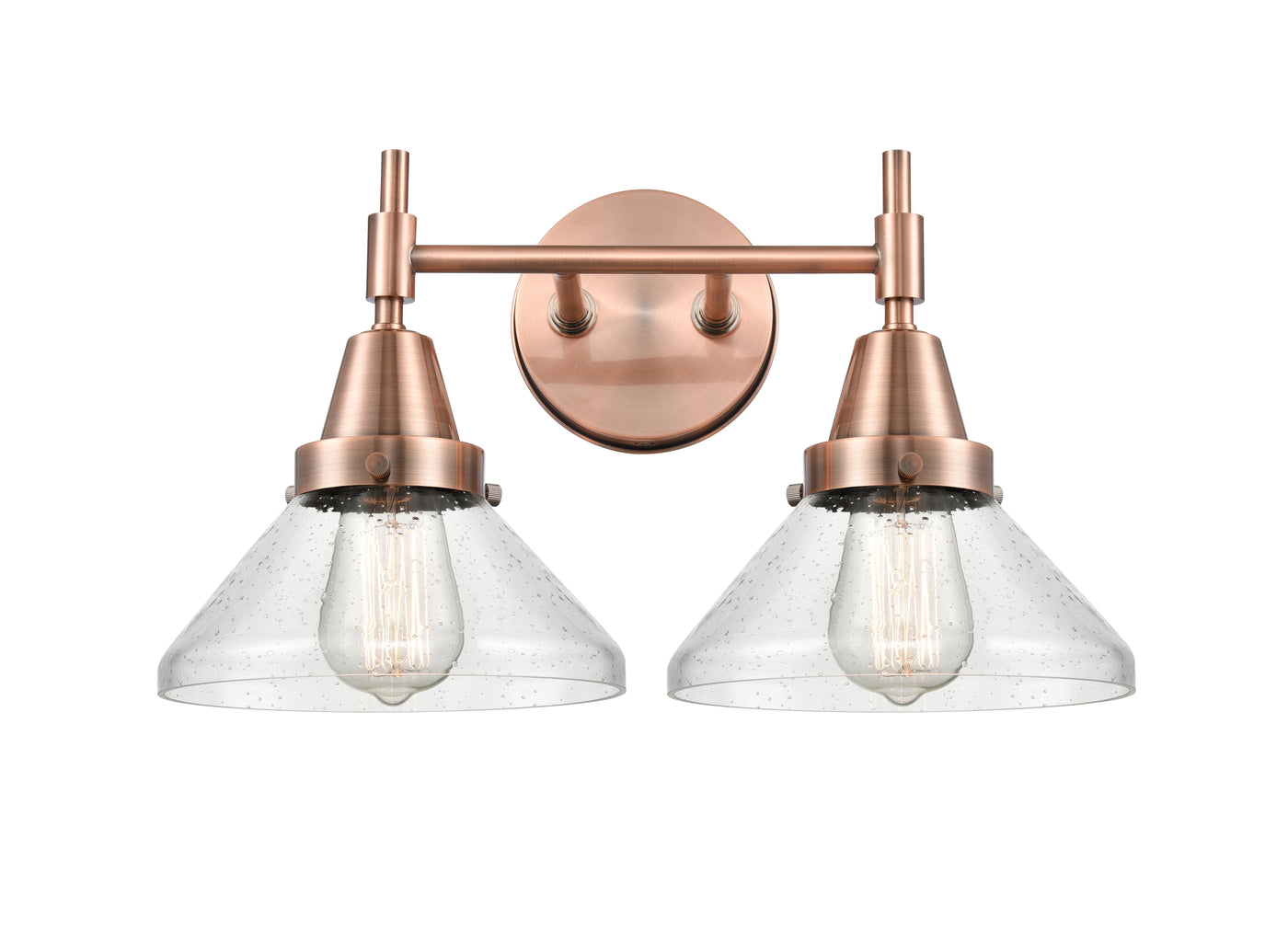 Caden Bath Vanity Light Steel Glass