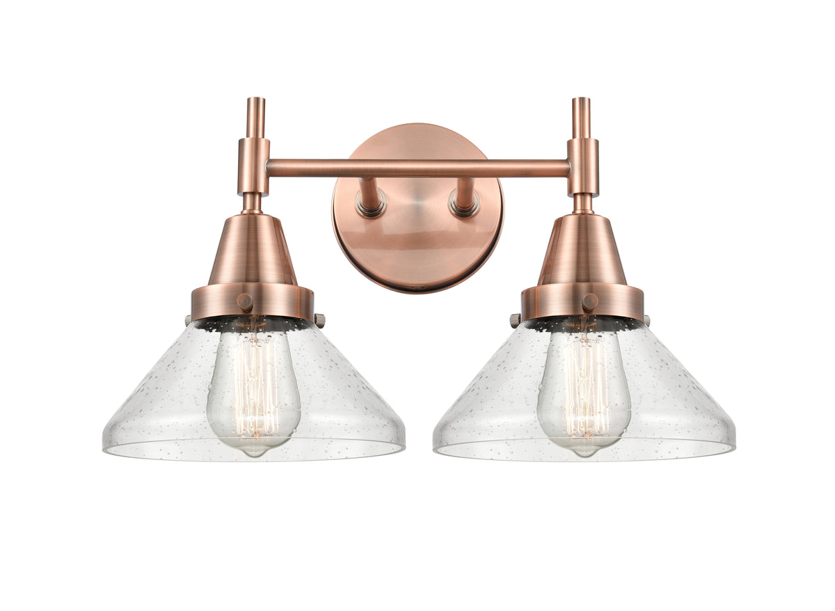 Caden 17-Inch 2-Light Bath Vanity Light Cone Shade
