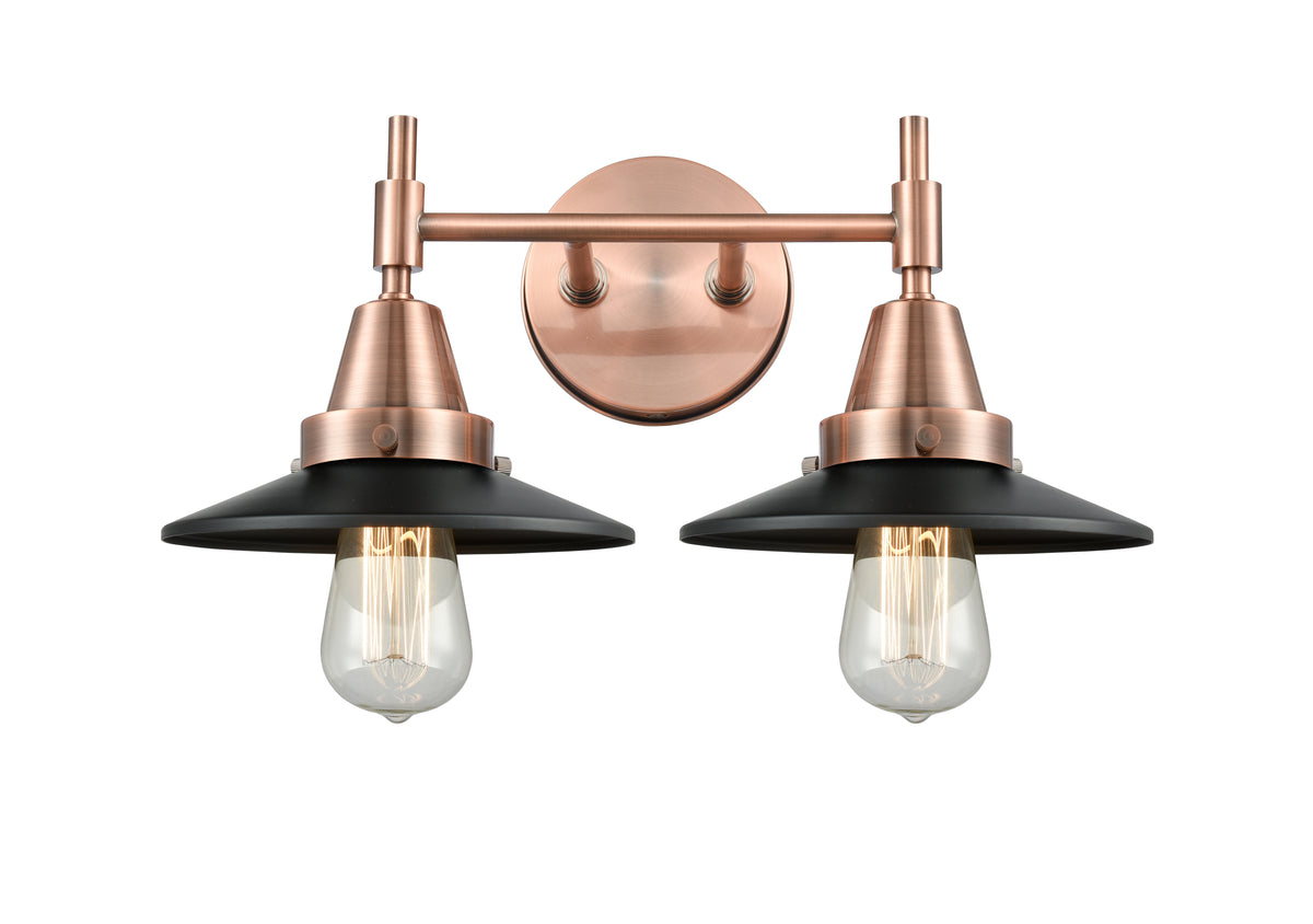Railroad 17-Inch 2-Light Bath Vanity Light