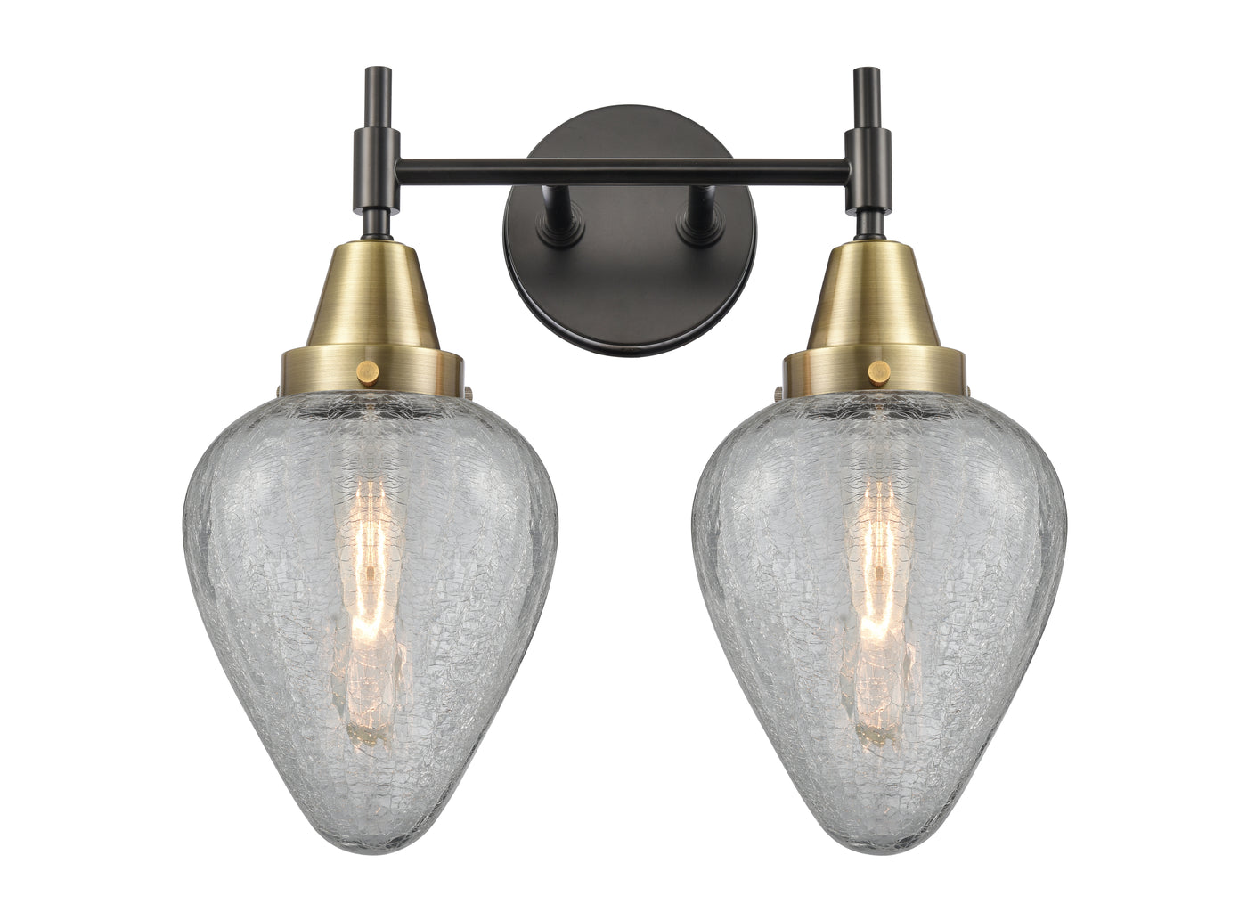 Caden Bath Vanity Light Steel Glass 15.25