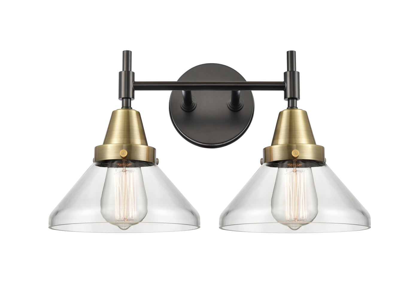 Caden Bath Vanity Light Steel Glass