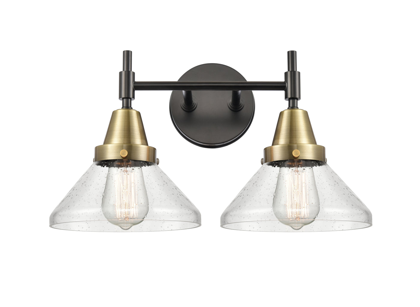 Caden Bath Vanity Light Steel Glass
