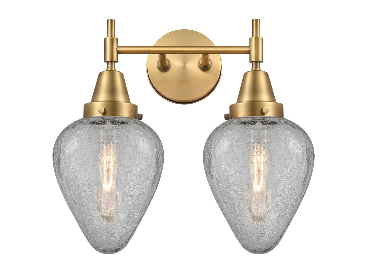 Caden Bath Vanity Light Glass Steel Dimmable