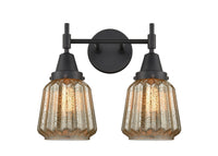 Caden Bath Vanity Light Glass Steel Dimmable