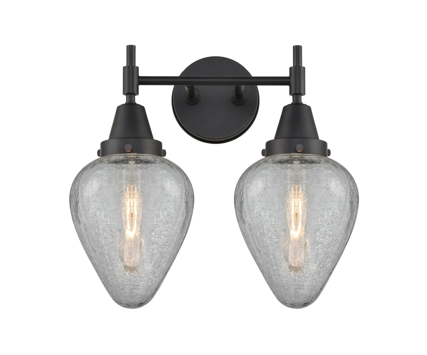 Caden Bath Vanity Light Steel Glass 15.25