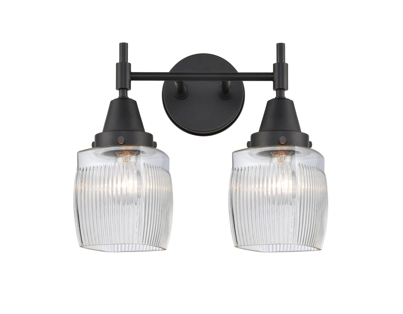 Caden Bath Vanity Light Glass Steel 13 Inch