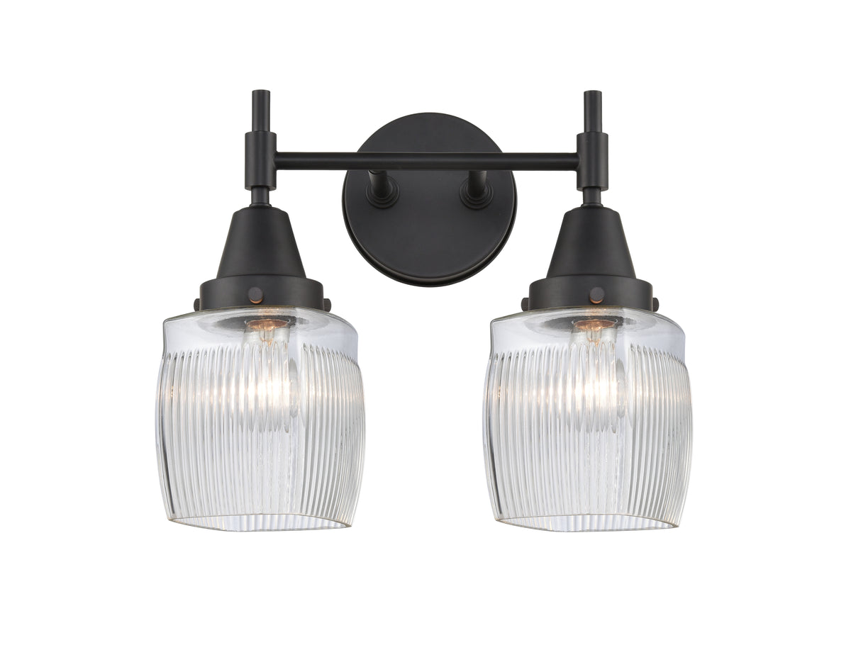 Colton 15-Inch 2-Light Bath Vanity Light 8-Inch Extension