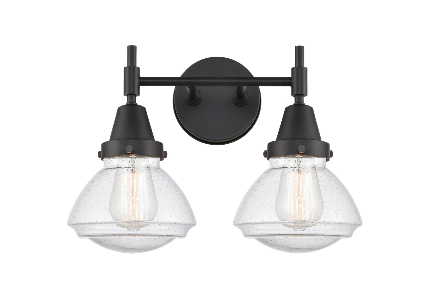 Caden Bath Vanity Light Steel Glass