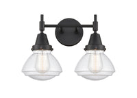 Caden Bath Vanity Light Steel Glass 15.75"