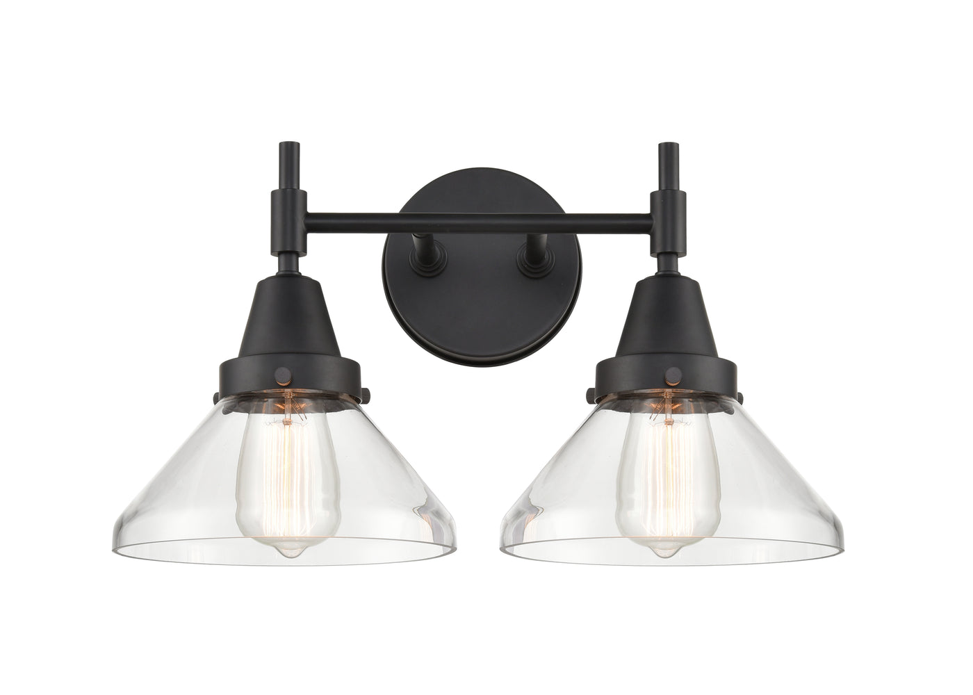 Caden Bath Vanity Light Steel Glass