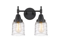 Caden Bath Vanity Light Glass Steel 14 Inch
