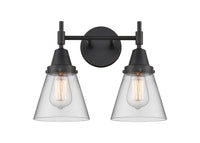 Caden Bath Vanity Light Glass Steel 11 Inch