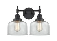 Caden Bath Vanity Light Glass Steel Finish