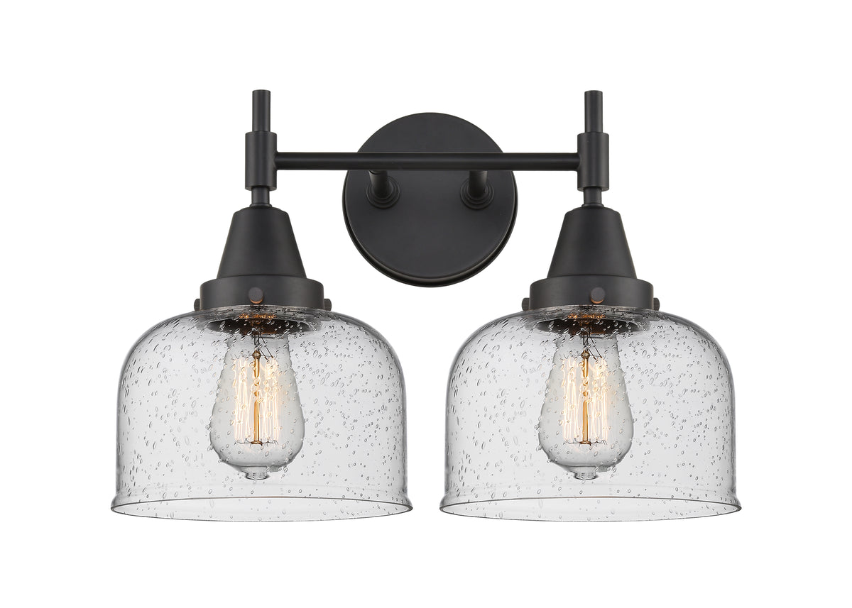 Caden 17-Inch 2-Light Bath Vanity Light Bell Shade Dimmable