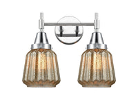 Caden Bath Vanity Light Glass Steel Finish