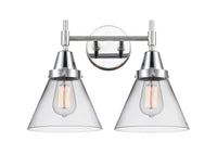 Caden Bath Vanity Light Glass Steel