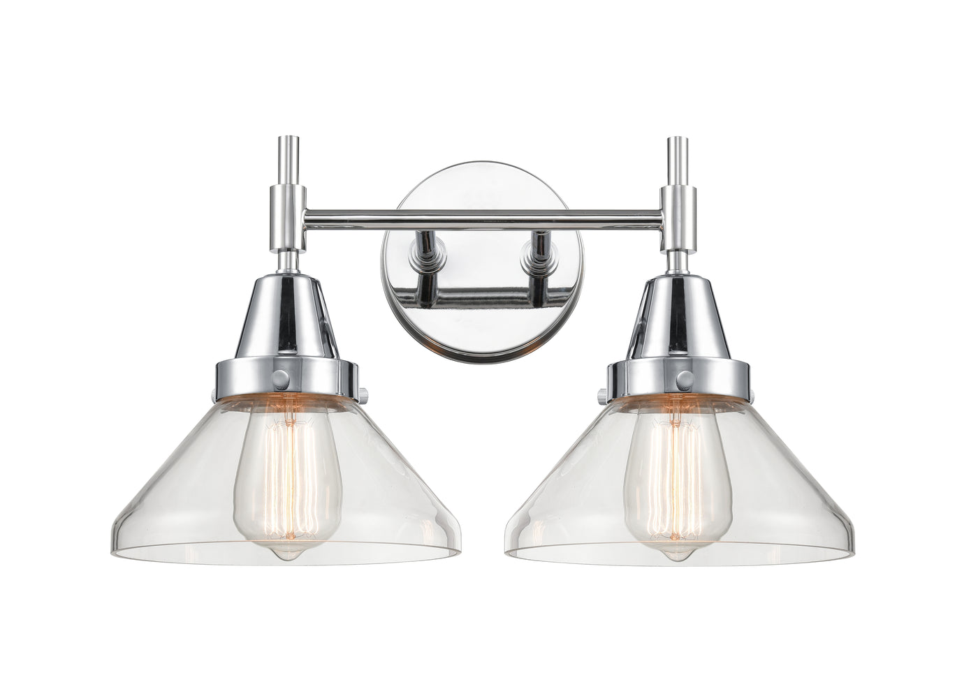Caden Bath Vanity Light Steel Glass