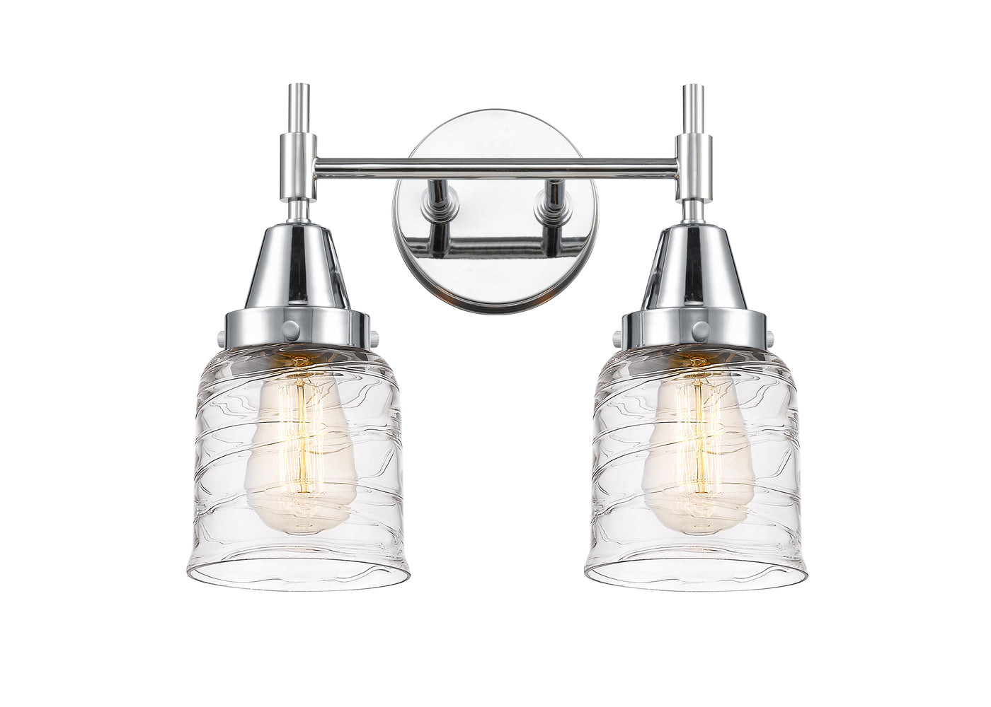 Caden Bath Vanity Light Glass Steel 14 Inch