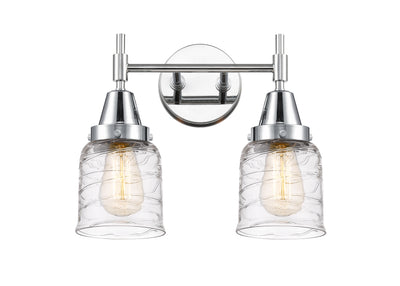 Caden Bath Vanity Light Glass Steel 14 Inch