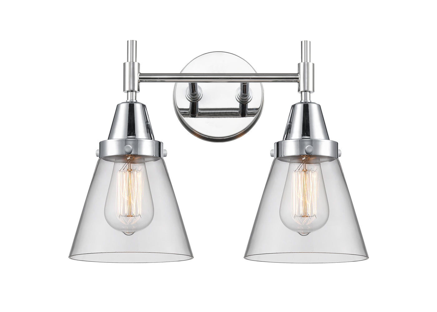 Caden Bath Vanity Light Glass Steel 11 Inch