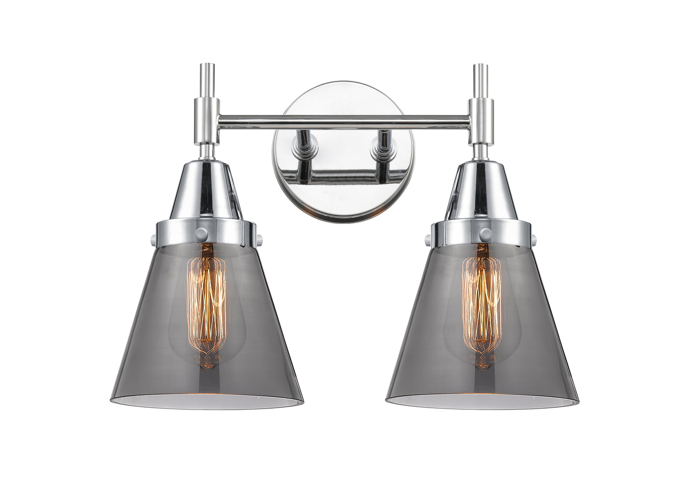 Caden Bath Vanity Light Glass Steel 11 Inch