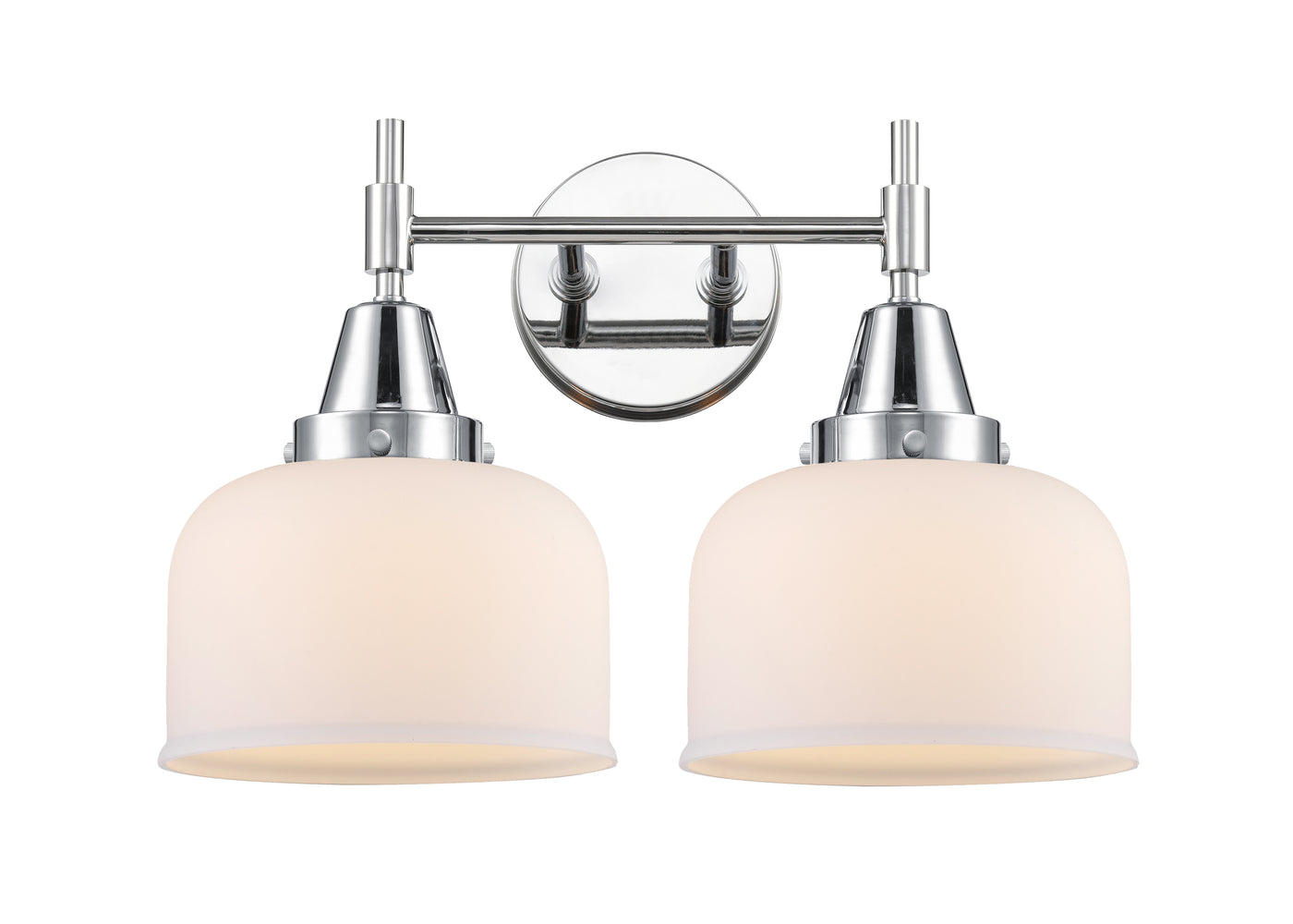 Caden Bath Vanity Light Glass Steel Finish