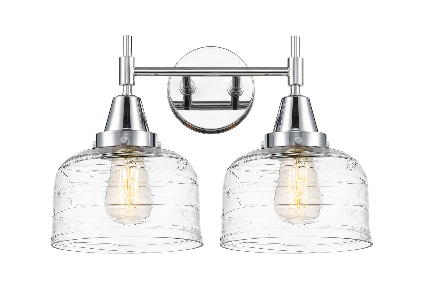 Caden Bath Vanity Light Glass Steel 11 Inch